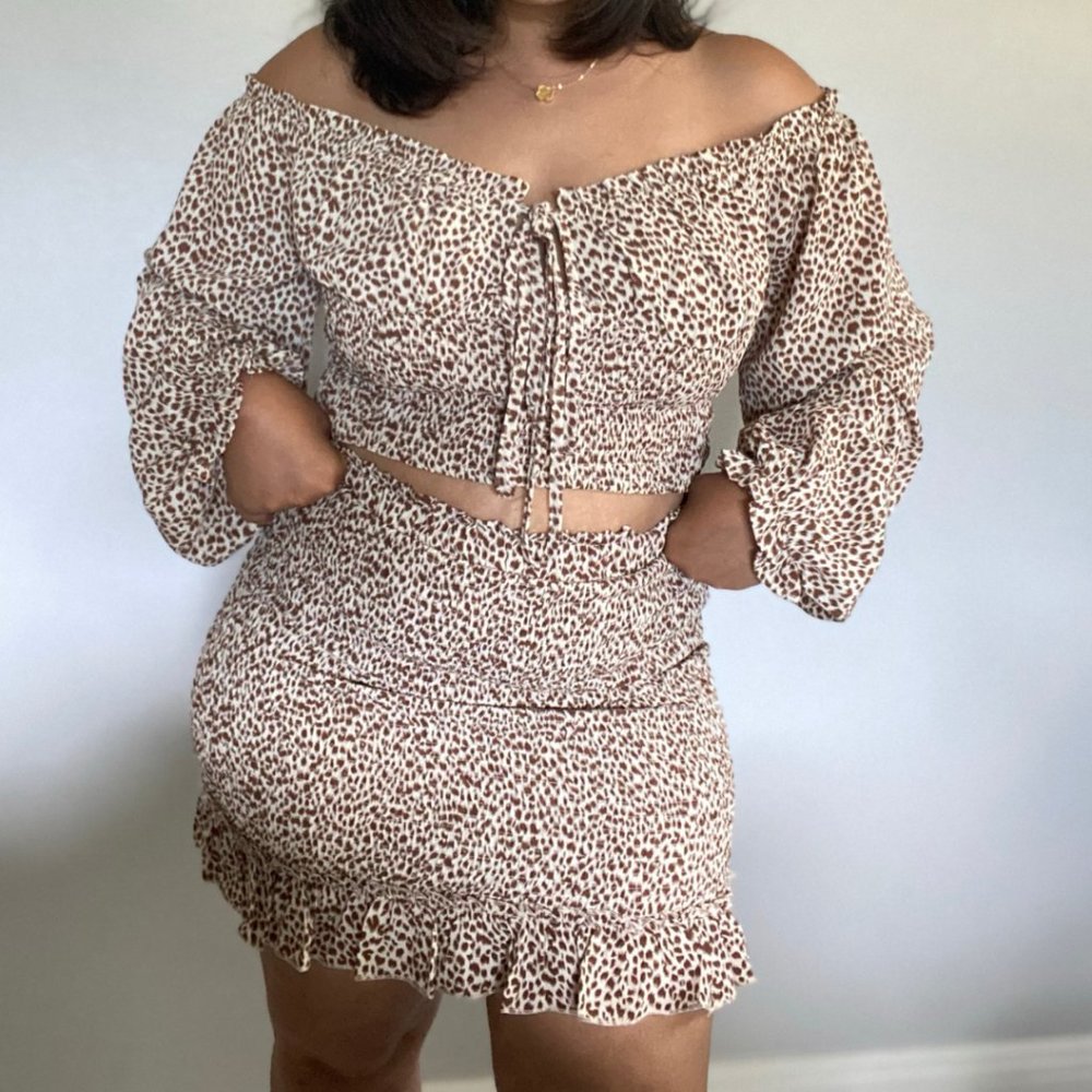 Off The Shoulder/Skirt Set